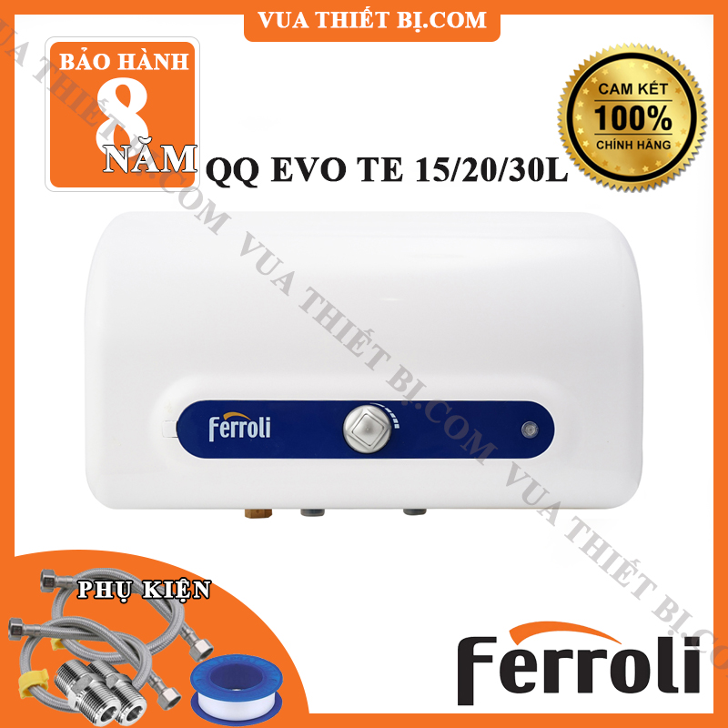 Ferroli qq evo te 15/20/30l - bình nóng lạnh gián tiếp