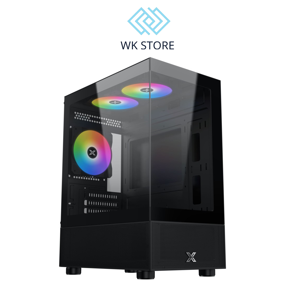 Vỏ case xigmatek endorphin m ii 3f trắng / đen kèm 3 fan