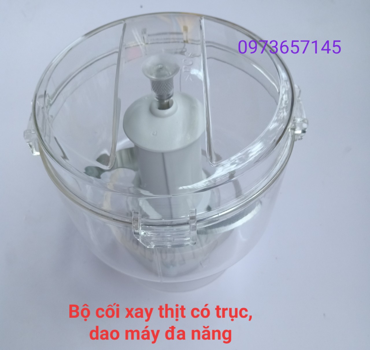 Linh kiện máy xay sunhouse - bộ cối xay thịt SHD5328 có trụ, lưỡi dao