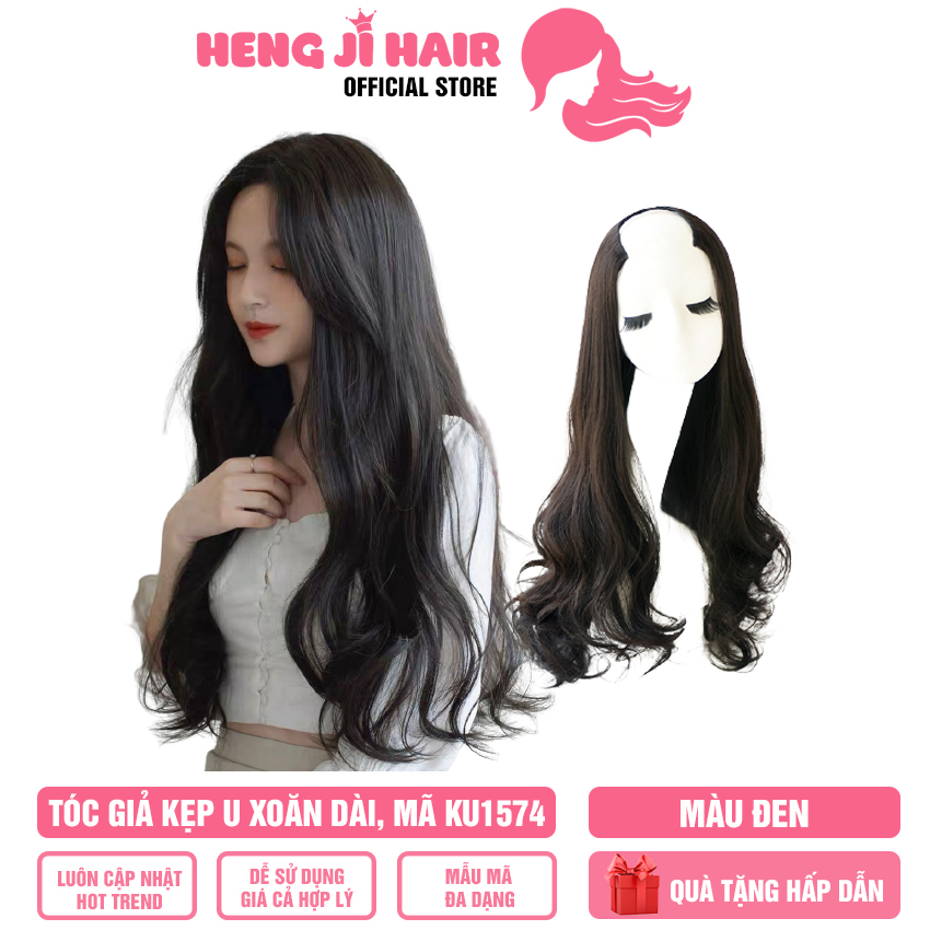 [TẶNG QUÀ 69K] Tóc Giả Nữ Kẹp Chữ U Xoăn Dài Mã KU1574 HH122 Tóc Có Kẹp Bấm Chắc Chắn Không Sợ Tơi Khi Hoạt Động Mạnh, Hàng Có Sẵn,Cam Kết Cả Về Chất Liệu Cũng Như Hình- Hengji Hair Official Store