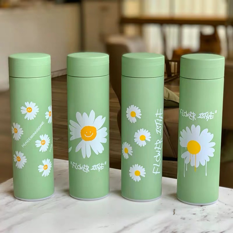 Bình Giữ Nhiệt Hoa Cúc Cao Cấp , Có Lõi Lọc Trà Bên Trong - 500ml