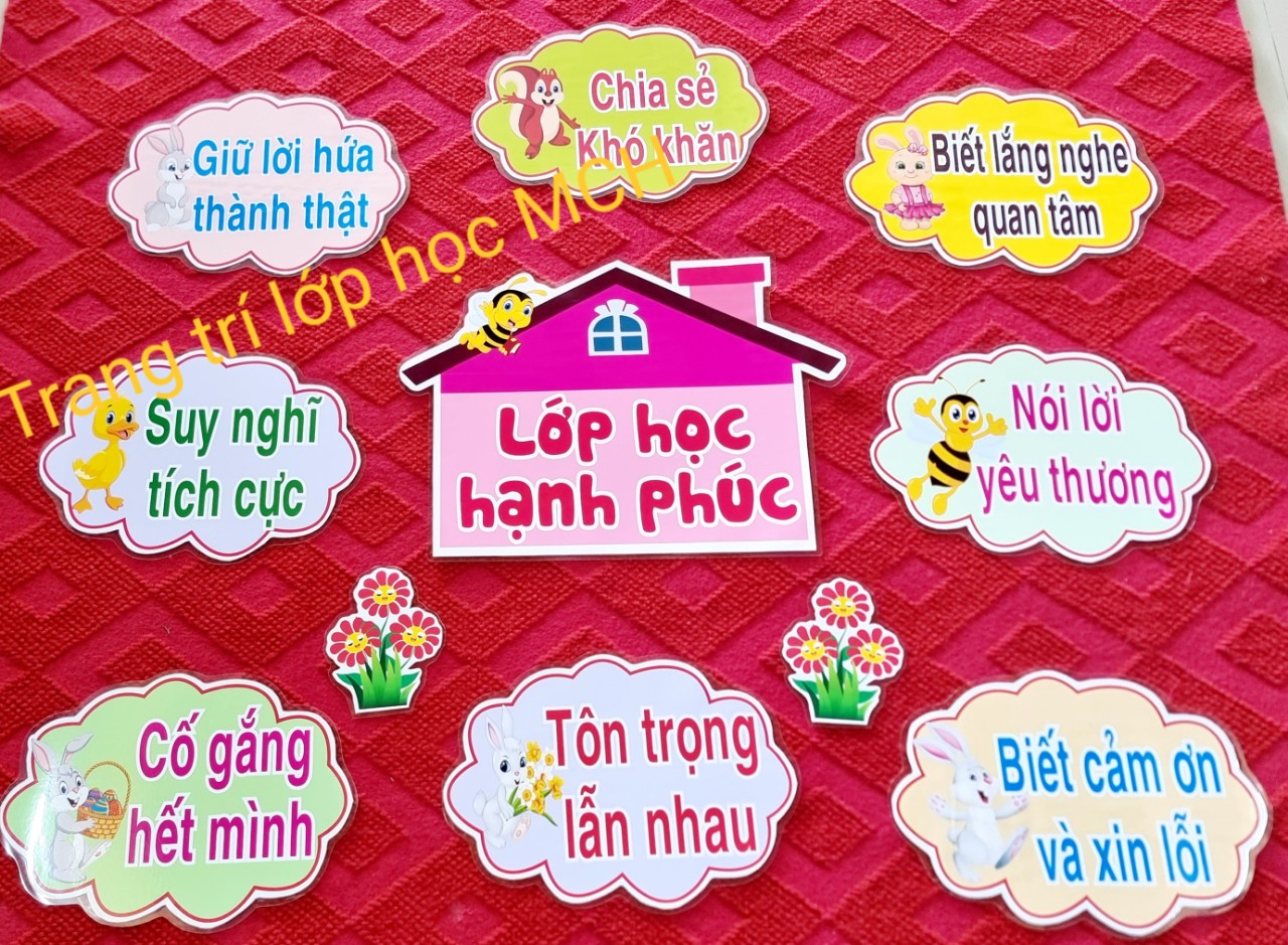 Sét Rời Lớp học hạnh phúc Mẫu Nhà .