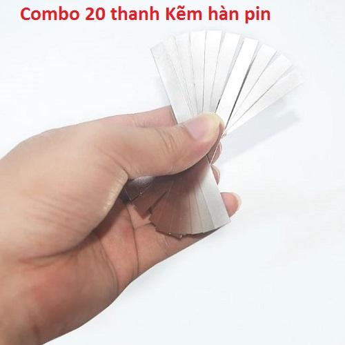 Kẽm Hàn Cell Pin 18650 100x7x0.1mm- 20 Thanh