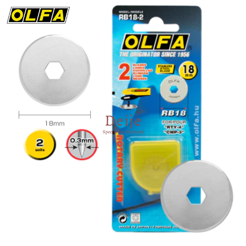 Lưỡi dao tròn nhật olfa rb18-2