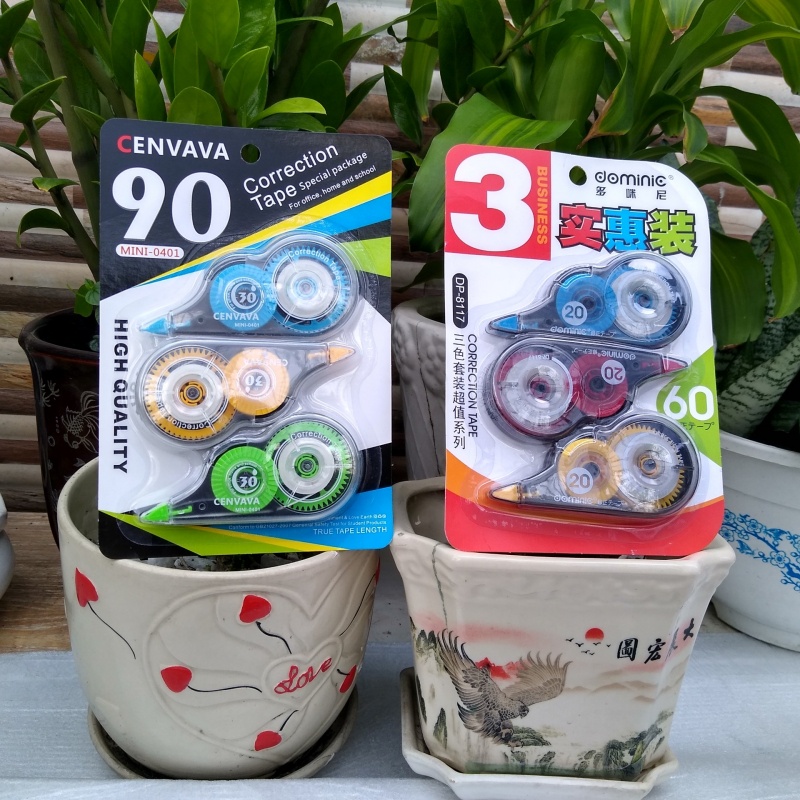 Vỉ 3 cây bút xóa kéo đồ dùng học tập [ VPP Trí Nhân ]