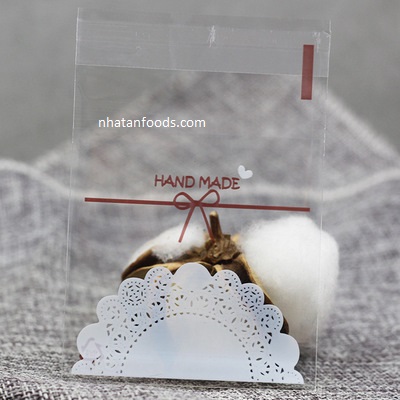 Túi dán đựng bánh 7x7cm - 100 cái