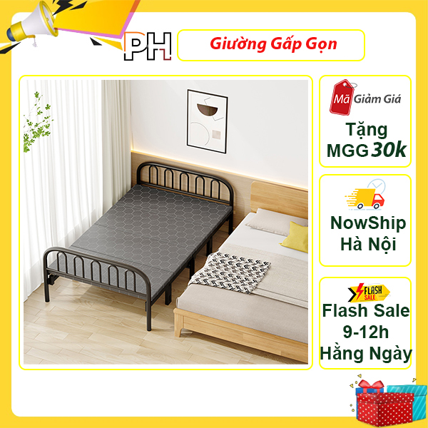 Giường gấp gọn, giường gấp văn phòng, giường sofa gấp gọn, giường xếp thông minh, nệm văn phòng gấp gọn, giường gấp đa năng, giường thông minh gấp gọn, giường xếp khung thép sơn tĩnh điện đệm 4 lớp - HÀNG LOẠI 1