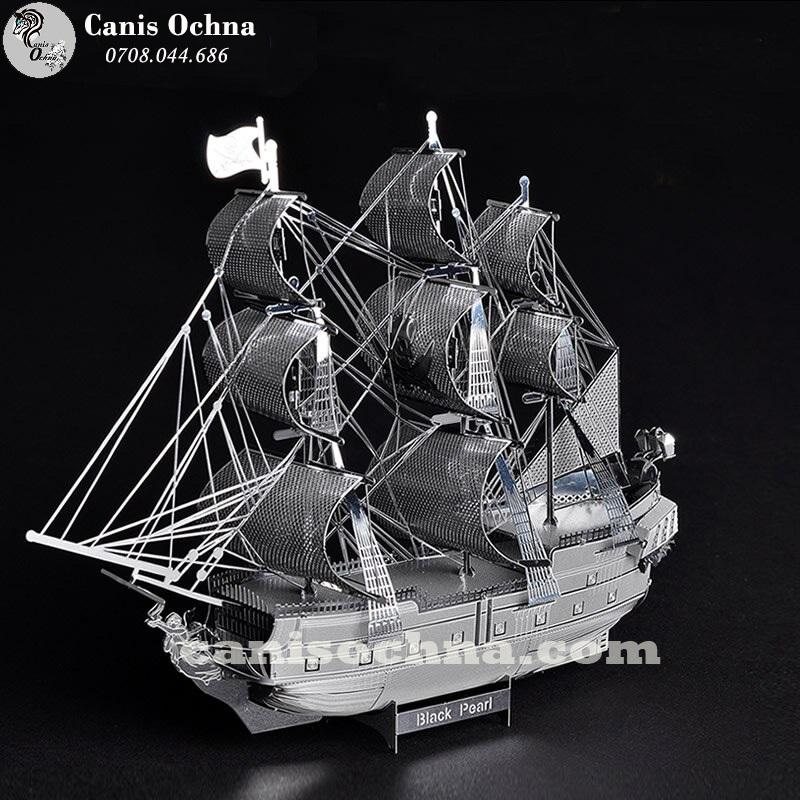 Piececool _ Mô hình lắp ráp kim loại 3D _ Tàu Ngọc Trai Đen _ Black Pearl