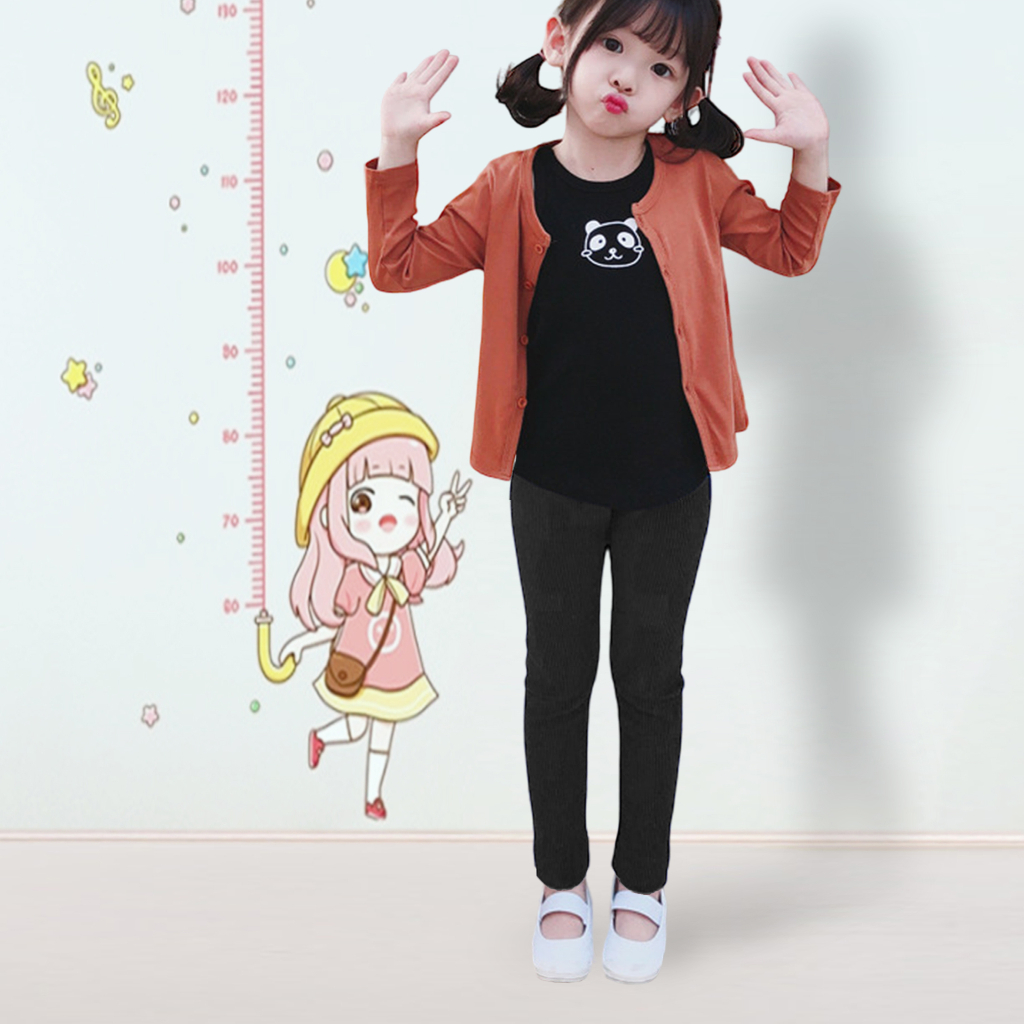 Quần legging dài trẻ em cho bé gái kookoo vải cotton thoáng mát mềm mịn