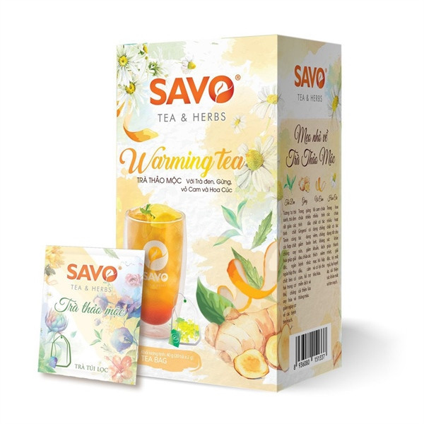 Trà savo warming - hộp 20 gói x 2gr