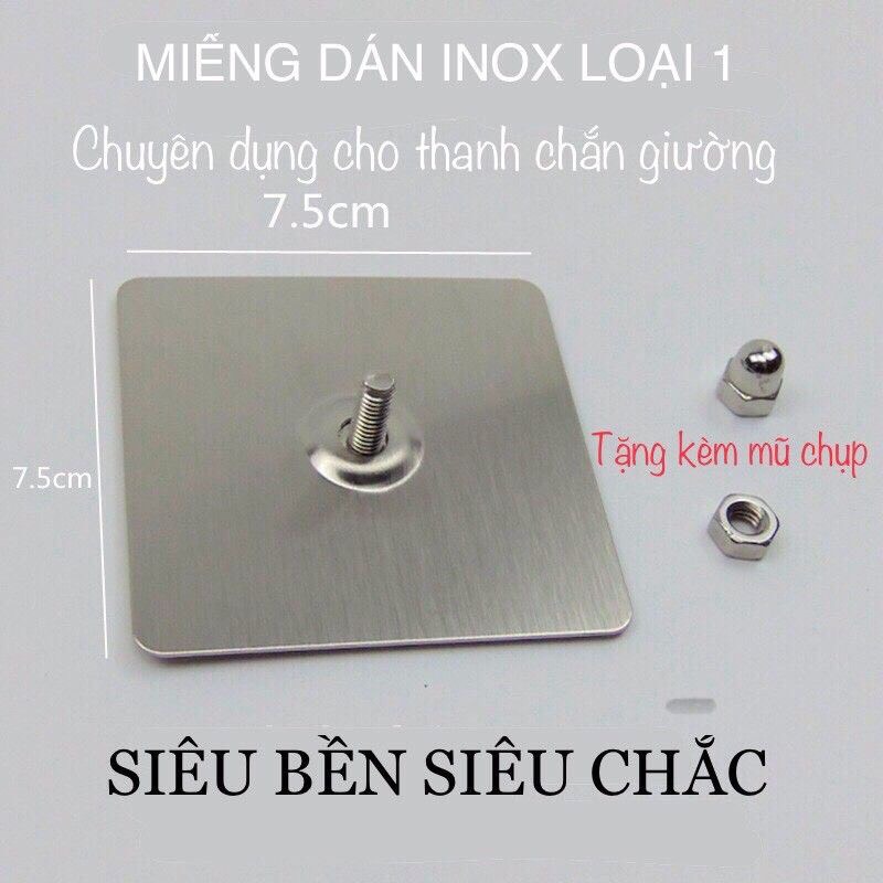 Miếng dán cố định thanh chắn giường bằng inox
