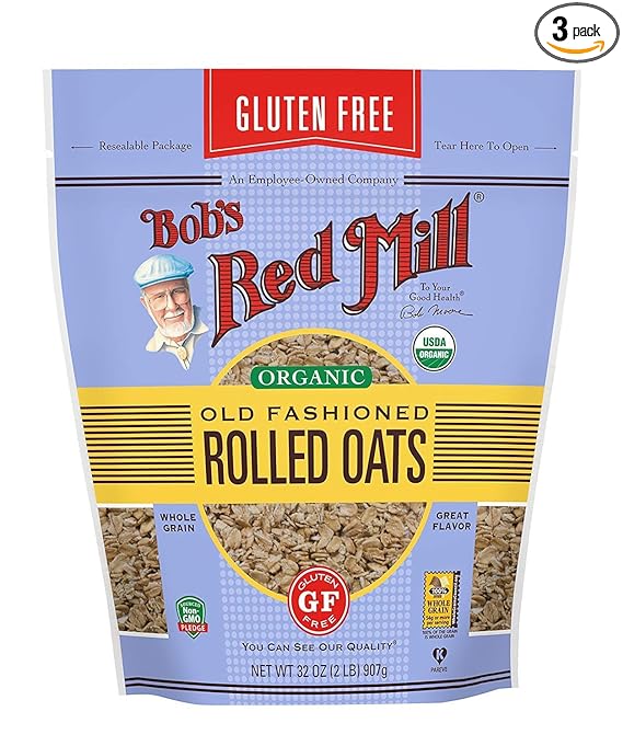 Yến Mạch Ăn Kiêng Hữu Cơ Cán Vừa Hiệu Bob s Red Mill không chứa Gluten