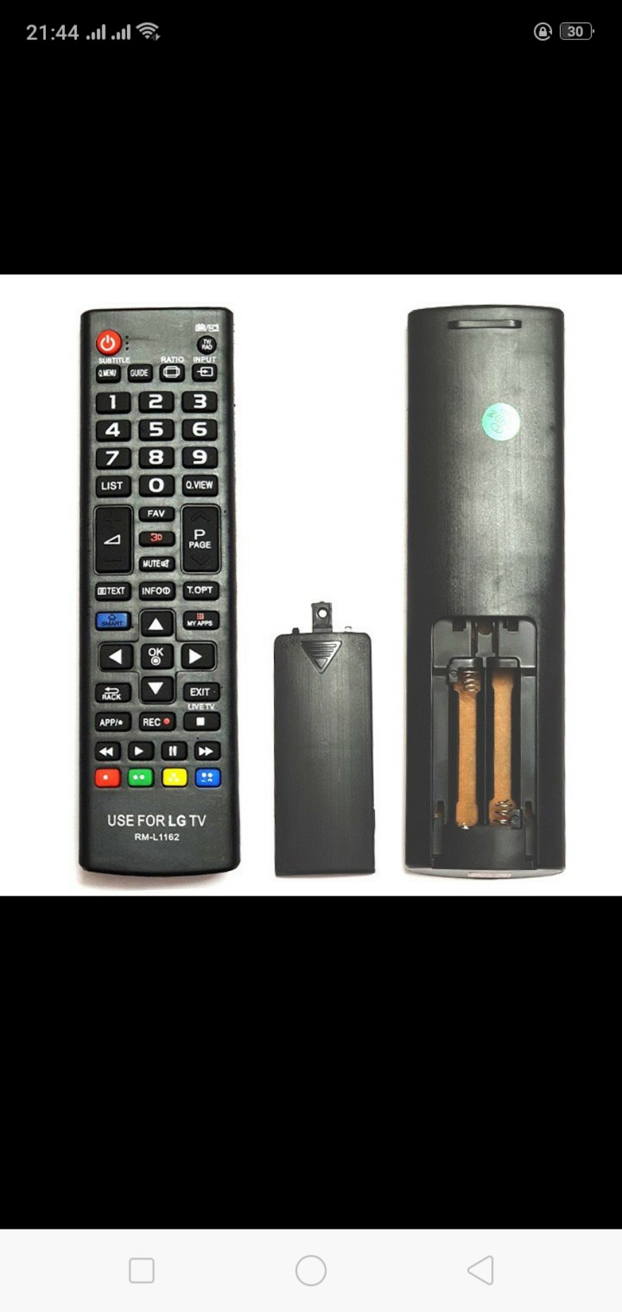 điều khiển tivi LG smart 1162