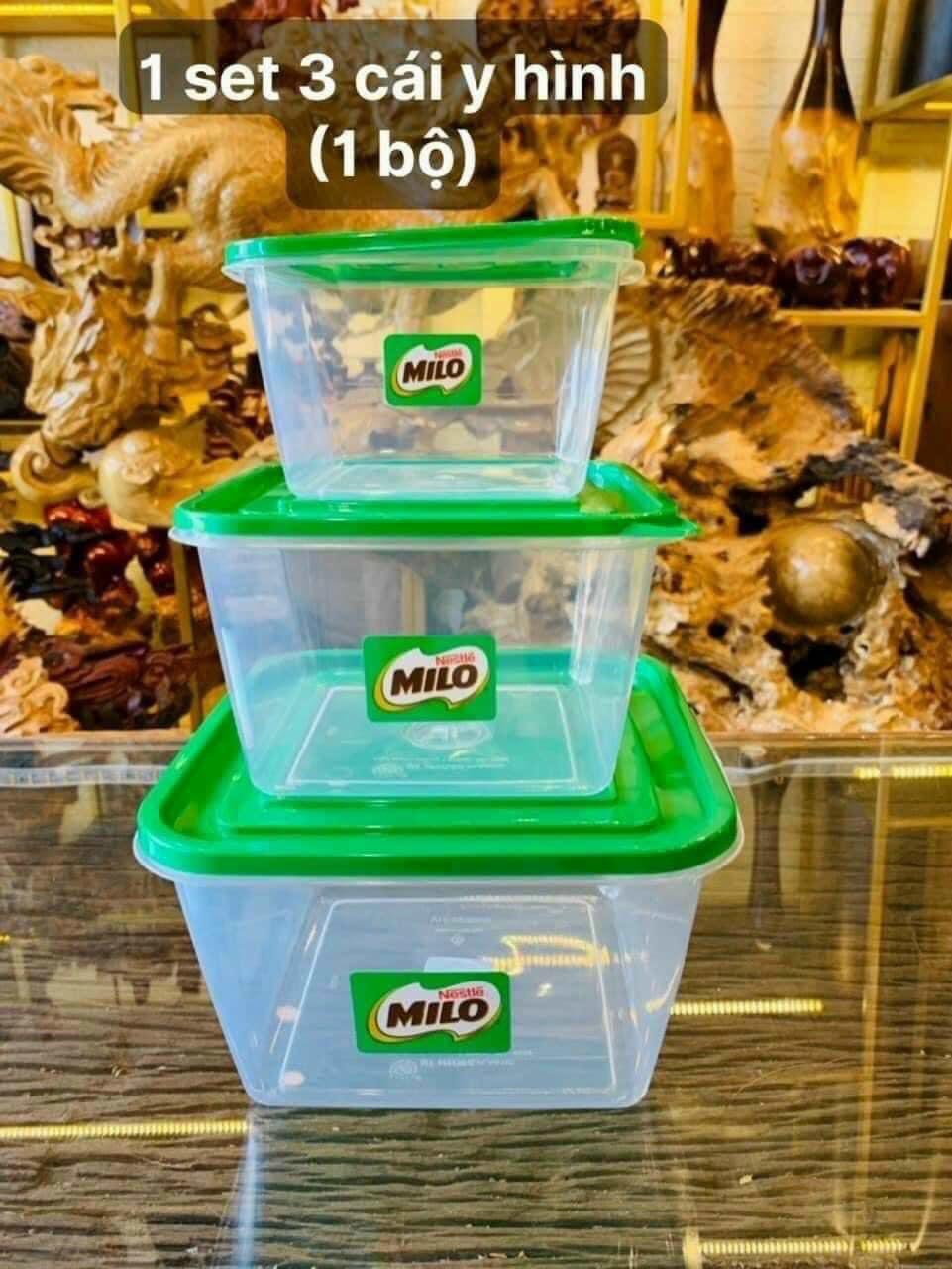 Bộ 3 hộp nhựa FoodPak hàng khuyến mãi từ milo