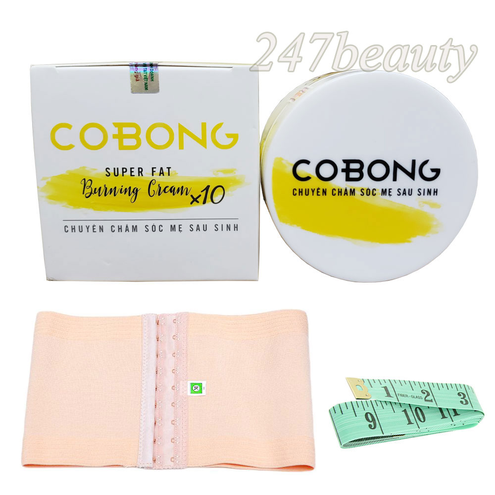 Kem tan mỡ Cô Bông x10 giảm mỡ bụng tặng NỊT BỤNG và THƯỚC DÂY