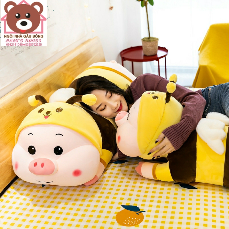 Gấu Bông Ong - Chú Ong Vàng - Chị Ong Nâu- Gối Ôm Ong Vàng các size