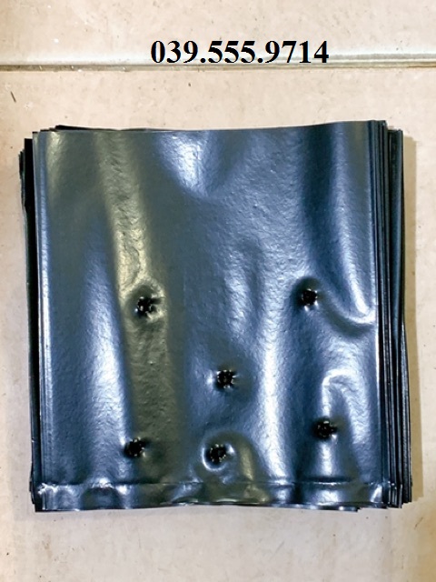 1kg túi bầu đen ươm cây giống kích cỡ 11x13 - Túi Ươm cây tái sử dụng nhiều lần