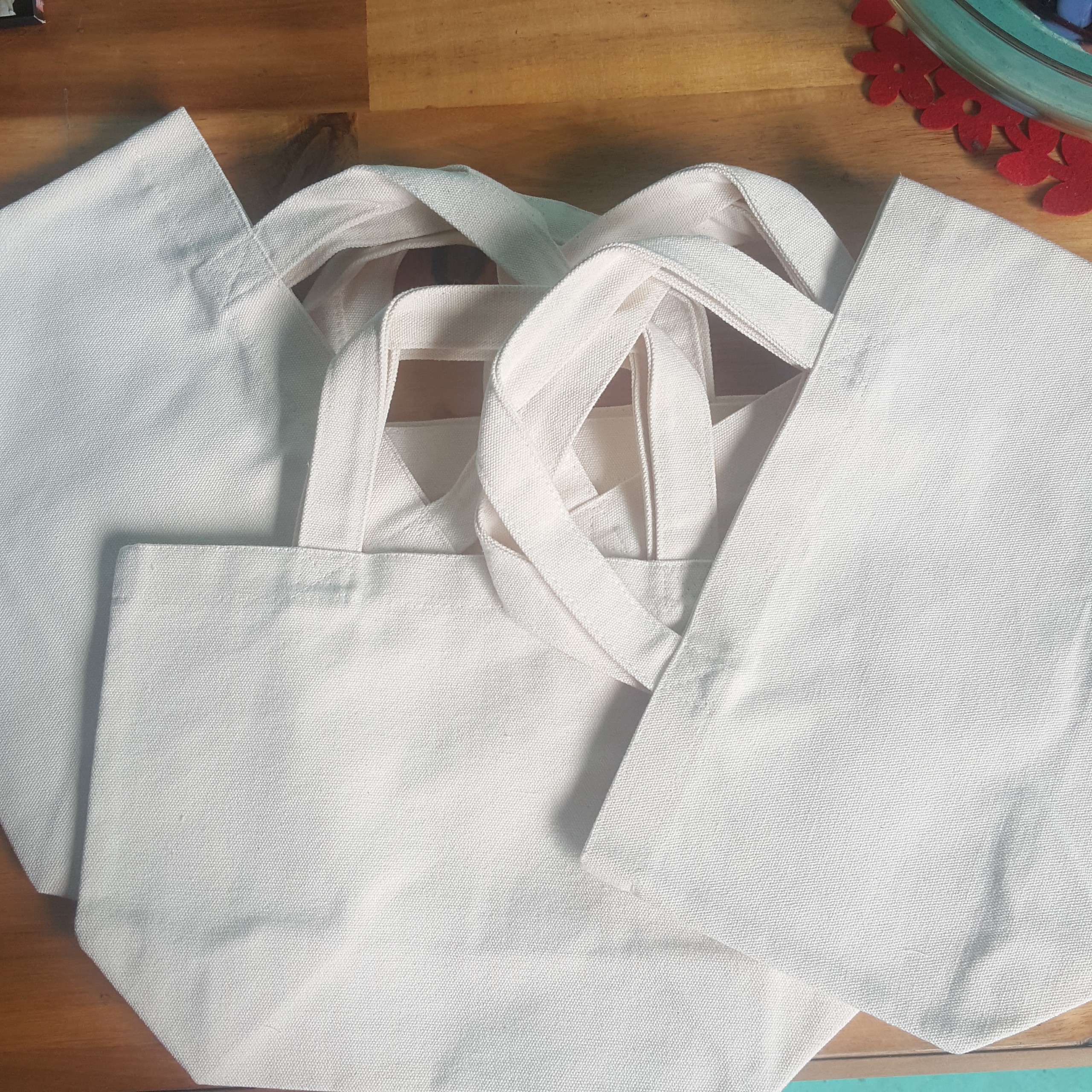 Túi canvas nữ/ túi tote nữ trơn size nhỏ tiện lợi
