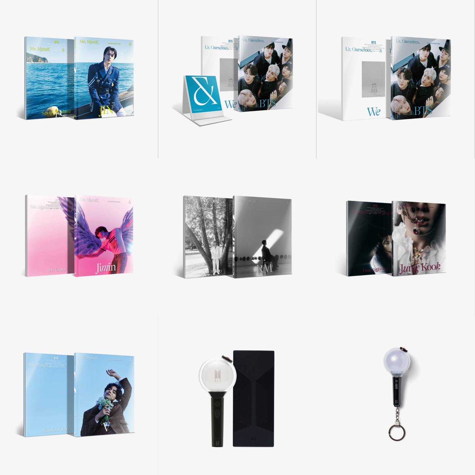 Bộ ảnh photobook bts "special 8 photo folio me, myself and"