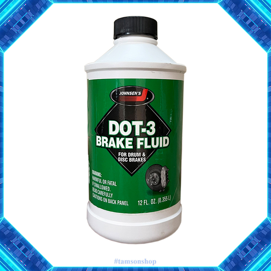 Dầu phanh thắng xe hơi johnsen premium dot 3 brake fluid 355ml