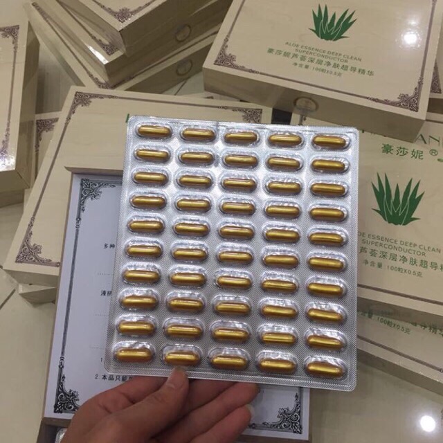 Viên hút chì thải độc tố haosani - thải chì haosani - viên thải chì haosani / hộp 100 viên chính hãng