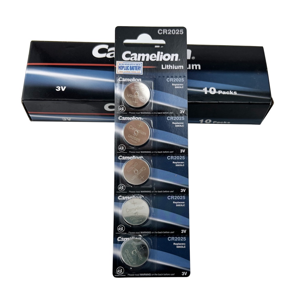 Nhập khẩu chính hãng Pin Camelion CR2025 Lithium 3V pin cúc áo nút áo 5