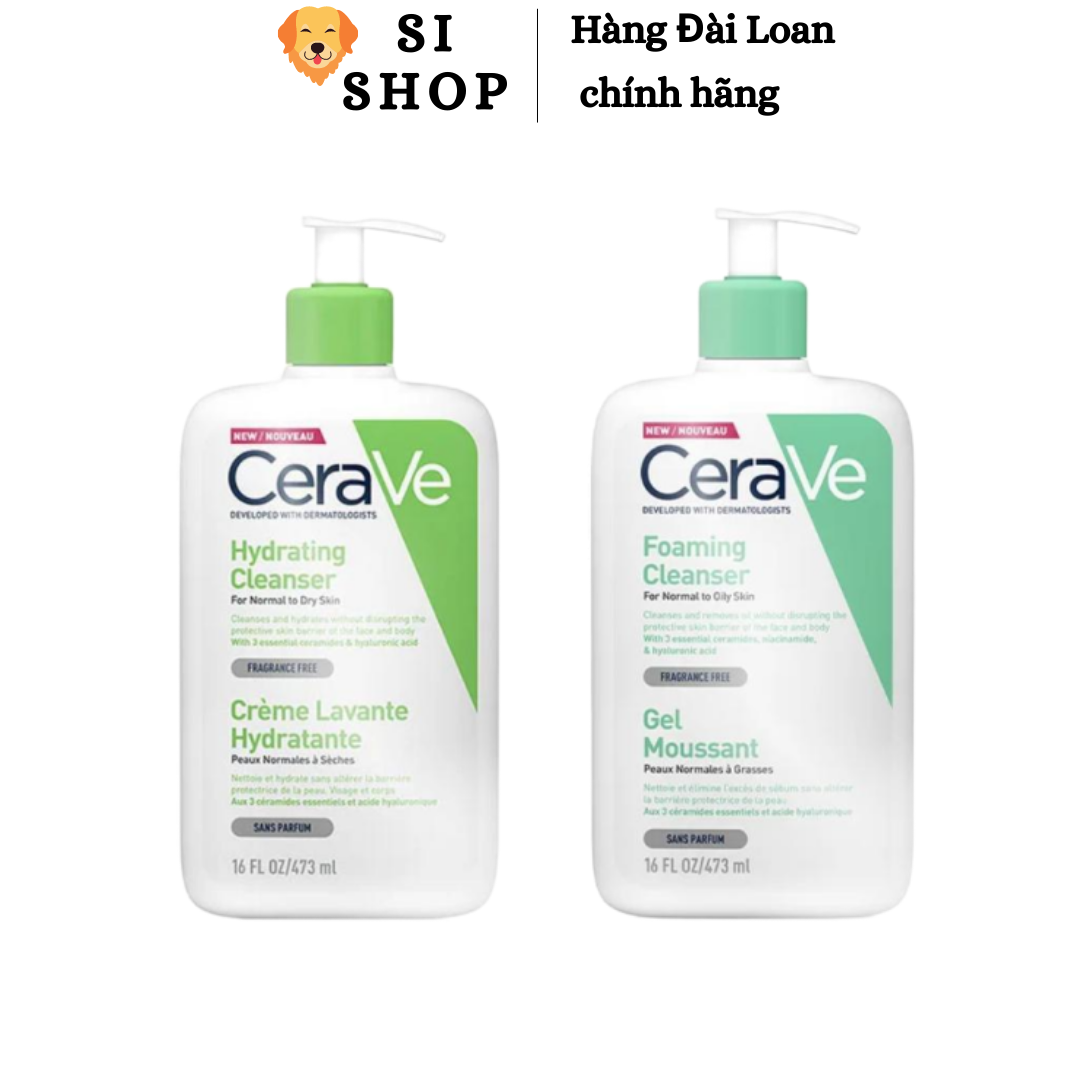 Sữa rửa mặt Cerave cho da khô và da dầu