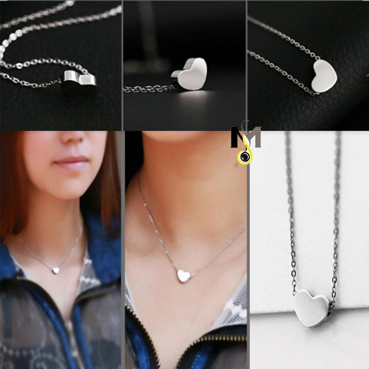 Dây chuyền Inox nữ Trái tim tình yêu nhỏ xinh - Không đen, không rỉ sét