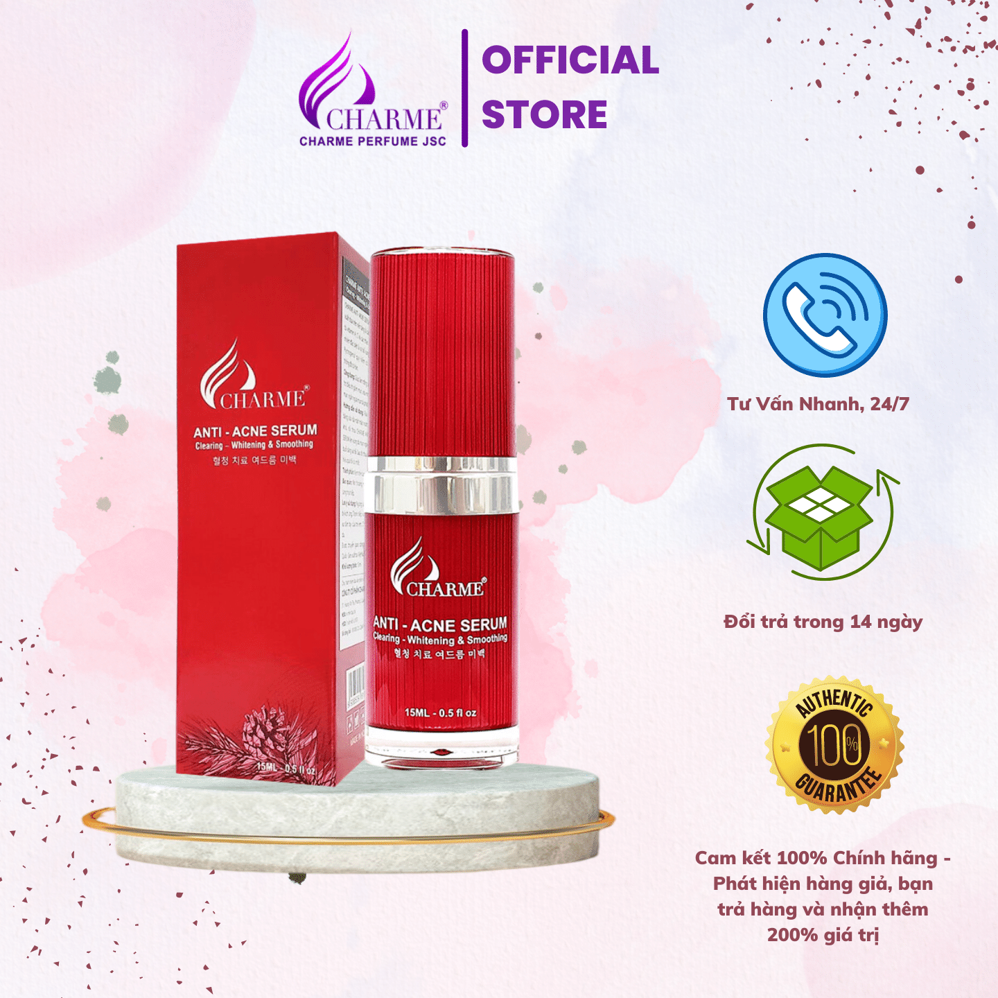 Serum thông đỏ mụn anti - acne 15ml
