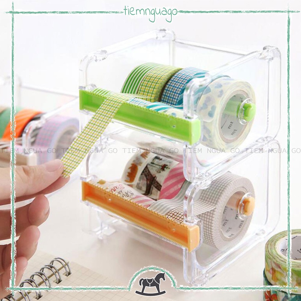 HỘP CẮT BĂNG KEO WASHI TAPE - Tiệm ngựa gỗ