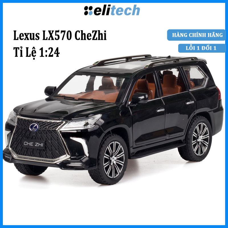 Xe Mô Hình Lexus LX570 CheZhi Tỉ Lệ 1:24 Chất Liệu Hợp Kim Có Đèn Và Âm Thanh