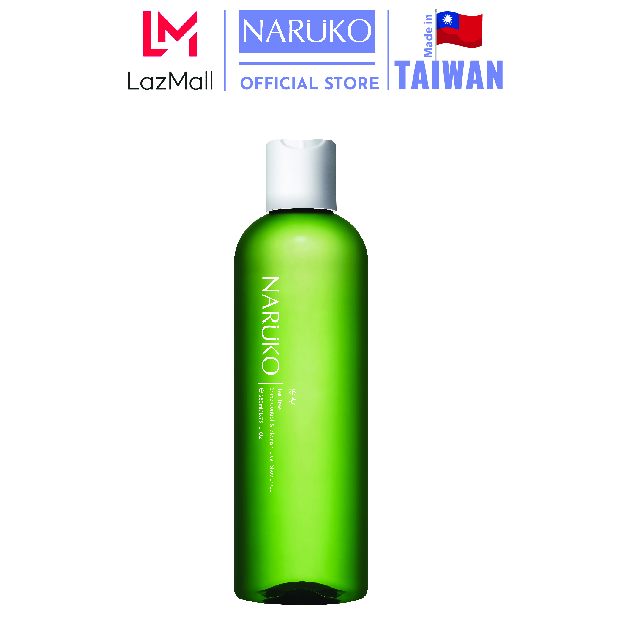 Naruko sữa tắm trà tràm 250 ml – Naruko Tea Tree Shine Control and Blemish Clear Shower Gel 250 ml