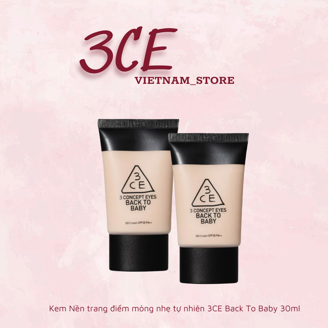 Kem nền 3ce back to baby bb cream spf35 pa++ 30ml