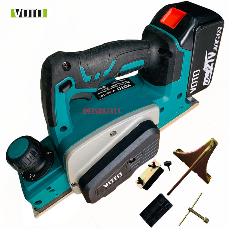 Máy Bào Gỗ Dùng Pin VOTO Dùng Chân Pin Phổ Thông Makita 40MM 18V-21V