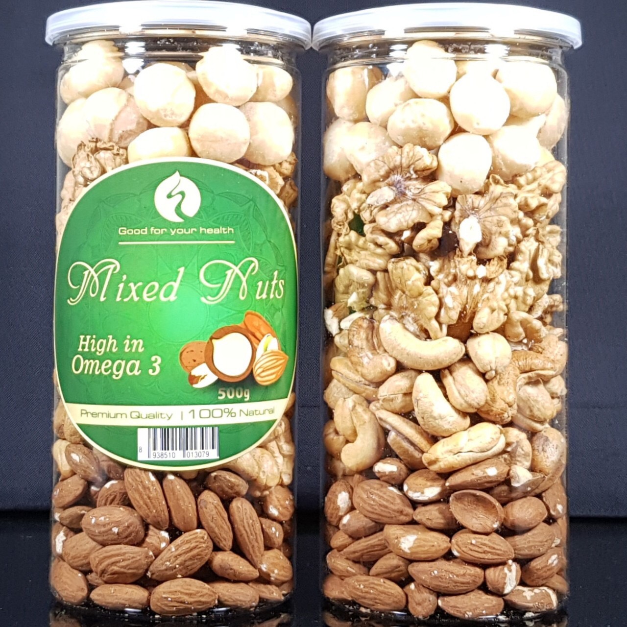 Mix nut 4 loại hạt đã tách vỏ 500g huto store