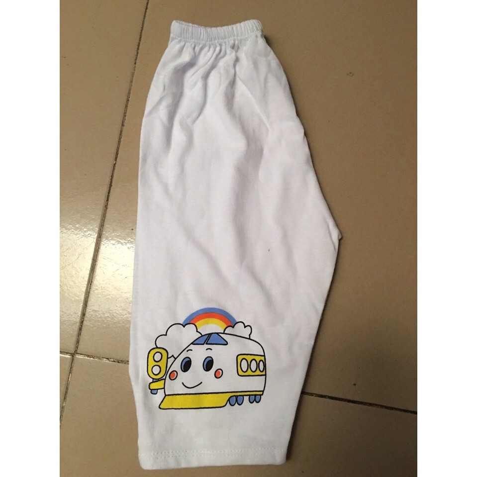 Quần dài cotton trắng cho bé