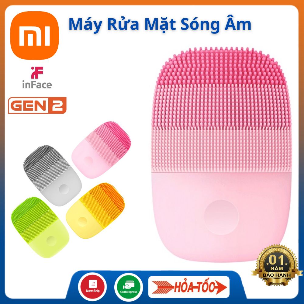Máy rửa mặt xiaomi gen 2 ms-2000 ms2000 pro máy rửa mặt sóng âm xiaomi inface cầm tay bảo hành 12 tháng