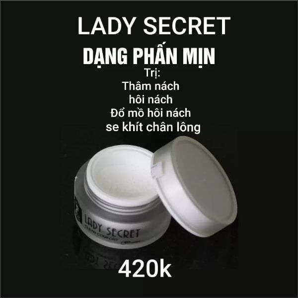 Trị thâm nách hôi nách đổ nhiều mồ hôi nách lady secret