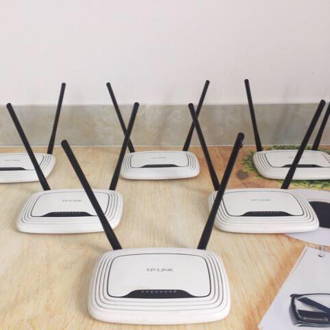 Bộ phát wifi tplink, cục phát wifi wr841n các hãng 2 râu, 3 râu, 4 râu, 5 râu cũ