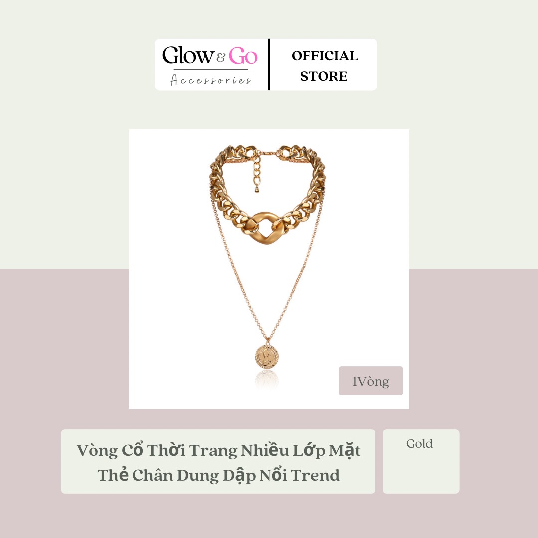 Vòng Cổ Thời Trang Nhiều Lớp Mặt Thẻ Chân Dung Dập Nổi Trend Punk Multi Layer Chunky Chain Choker Necklace Women Hip Hop Carved Coin Virgin Mary Pendant Necklace Fashion Jewelry Gift