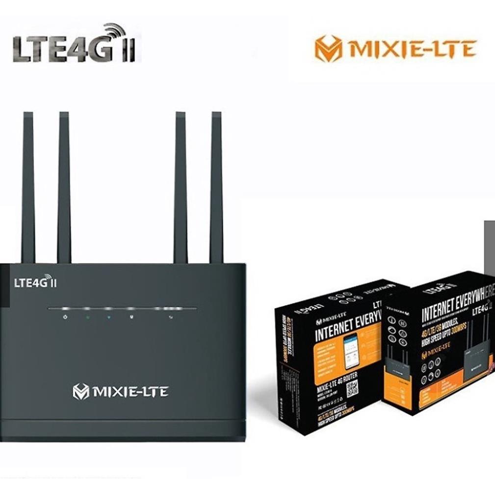 Bộ Phát WIFI Từ Sim 4G MIXIE LTE - 4 Cổng LAN - 4 Anten WIFI 300MBPS, 4 Cổng LAN Hỗ Trợ Lên Đến 32 Thiết Bị