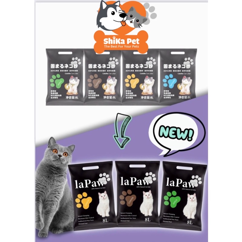 Cát vệ sinh cho mèo lapaw túi 8l