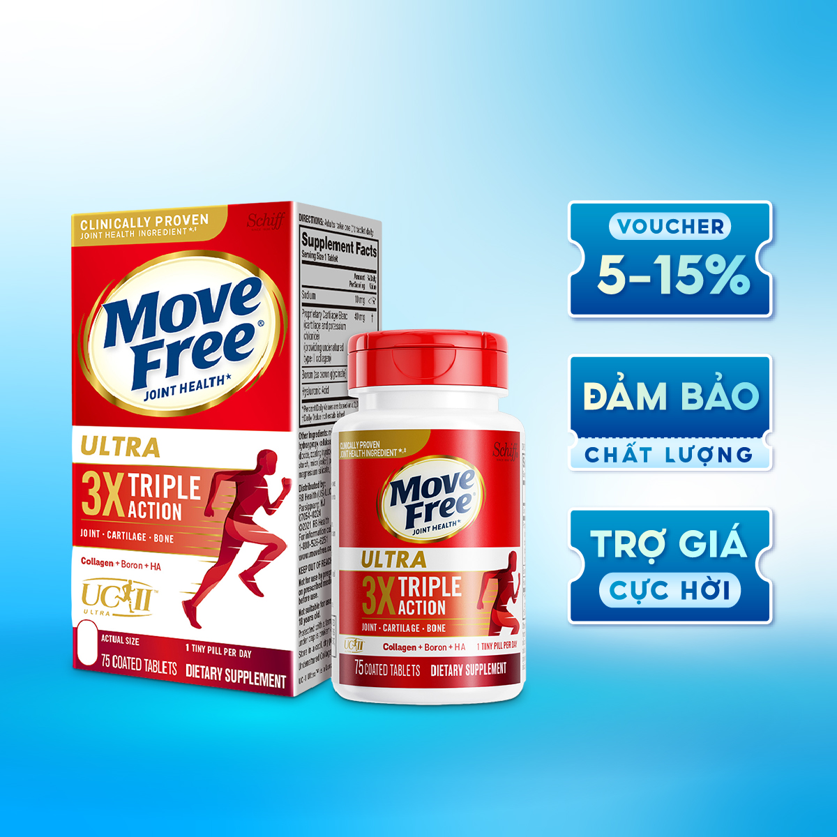 Move Free Ultra 3X Triple Action 75 tablets