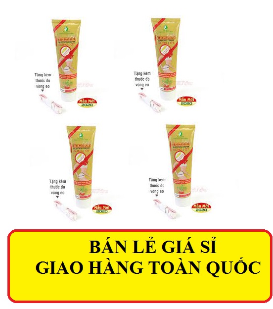 Kem massage tan mỡ bụng gừng ớt Ngân Bình 150G