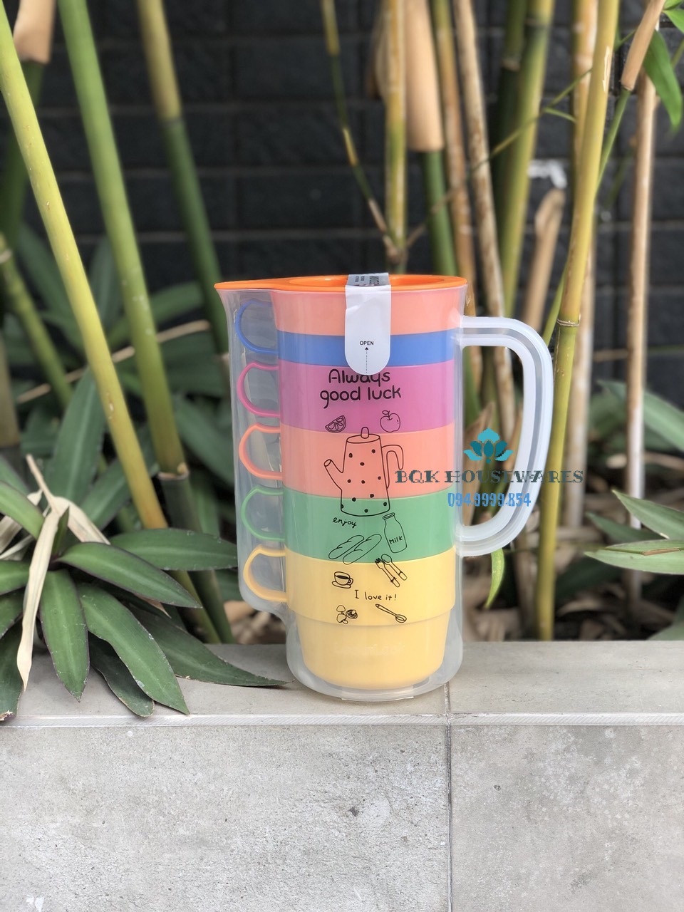 Bộ 5 ly uông nước rainbow lock&lock hpp514s5