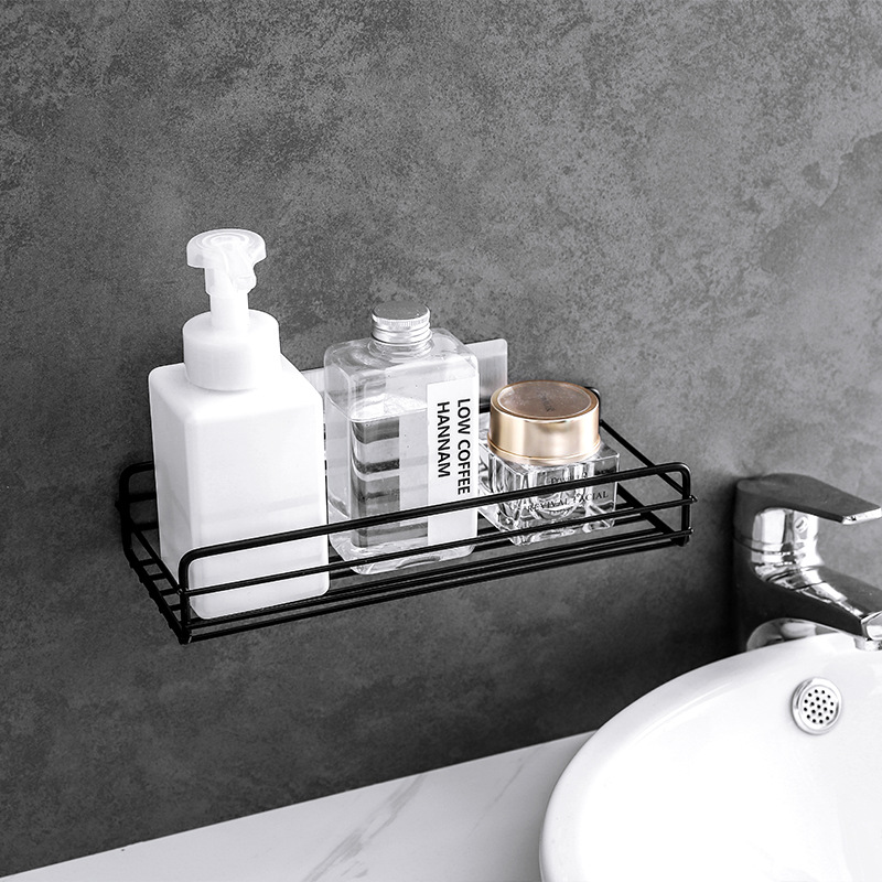 Kệ nhà tắm chữ nhật Inox dán tường thông minh - giá treo tường nhà bếp