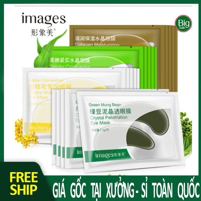 COMBO BỘ 4 MIẾNG ❣️ MẶT NẠ DƯỠNG MẮT COLAGEN IMEGES❣️ EYE MASK giảm thâm quầng mắt , bọng mắt , mỏi mắt BIGSALEMART A4