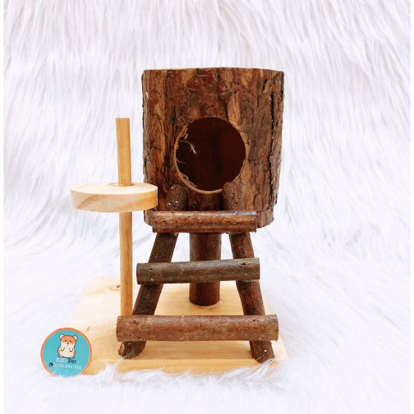 [Hoàn tiền 10%]Nhà Gỗ Cây Cho Hamster