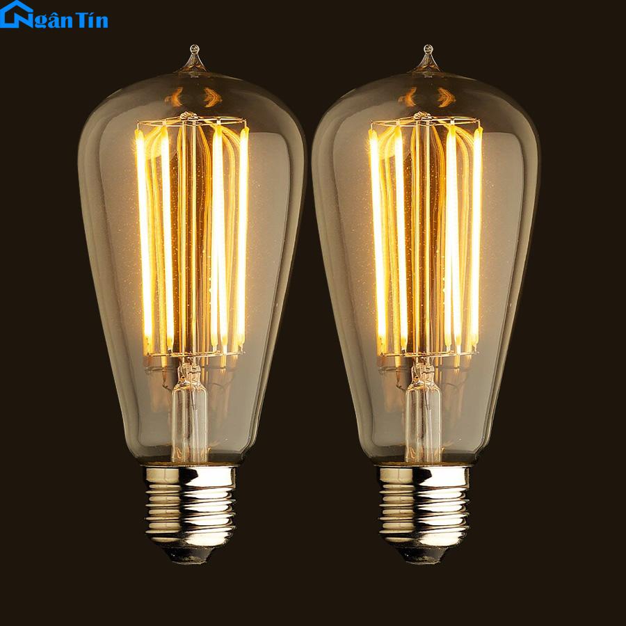 Bộ bóng đèn LED Edison 4W 220V E27 B250 Ngân Tín