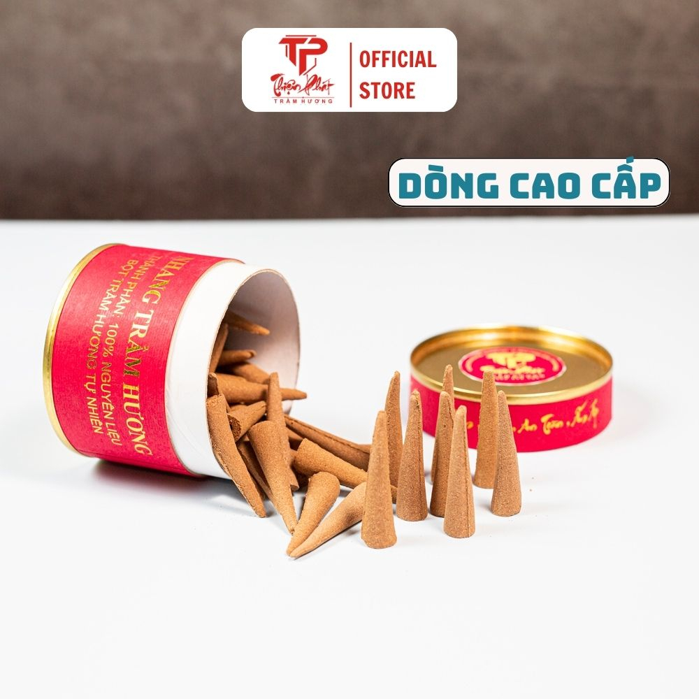 Nụ Trầm Hương Xông Nhà, Nụ Trầm Hương Khói Ngược, nụ nhang trầm sạch, nụ trầm cao cấp mùi thơm Hộp 45 Viên Loại Cao Cấp Trầm Hương Thiện Phát